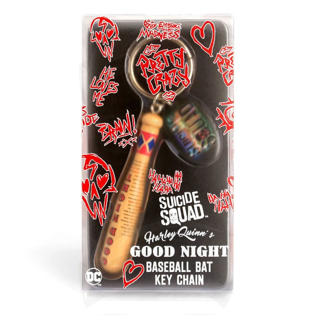 Quantum Mechanix Harley Quinns Goodnight Bat Key Chain Quantum Mechanix Harley Quinns Goodnight Bat Key Chain